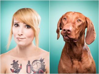 Портреты собак и их хозяев на которых они так похожи
