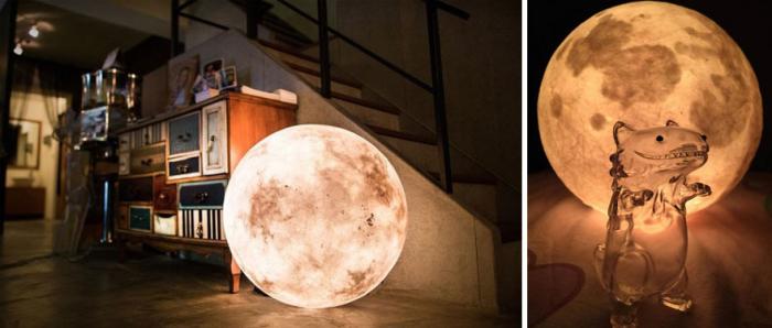 Лампа в виде Луны, которая приносит волшебный свет в вашу комнату