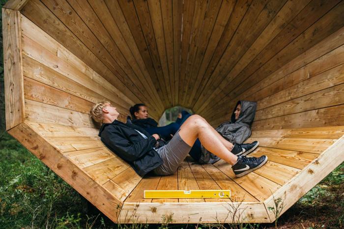 Как эстонские студенты строили мегафон для прослушивания звуков леса