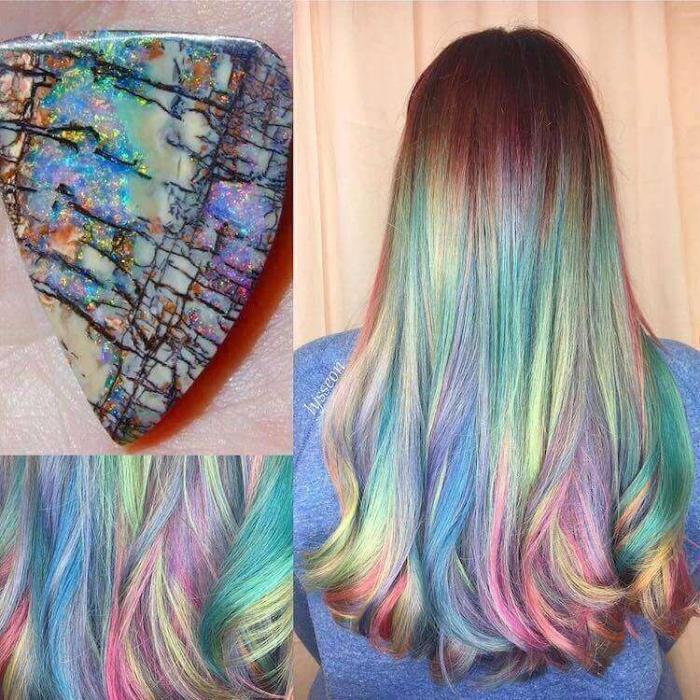 Цветовой фьюжн в дизайне причесок – весенний тренд Geode Hair