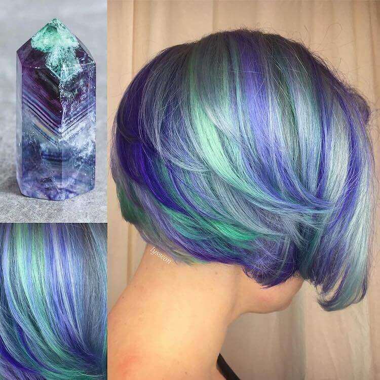 цвета и оттенки для кристальных волос