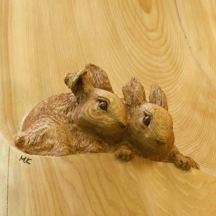 Скульптуры животных из дерева, фото 11