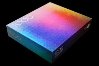 Пазл для взрослых. 1000 элементов в стиле палитры CMYK