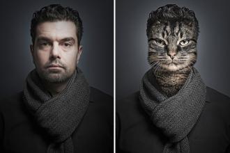 Котики. Портреты людей в виде питомцев