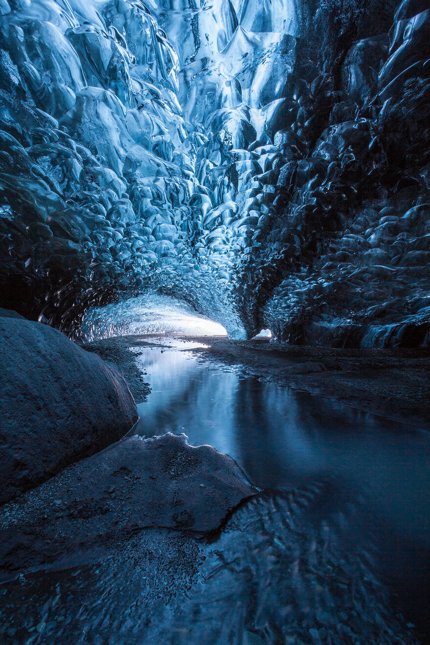 Ледяная пещера в Исландии. Фото № 1