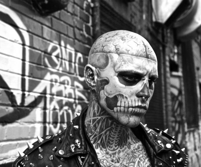Зомби Бой: человек в татуировках с головы до пят. Интервью