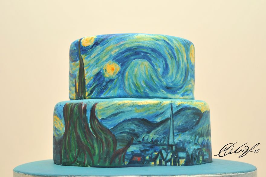 роспись тортов, рисунки на тортах-2