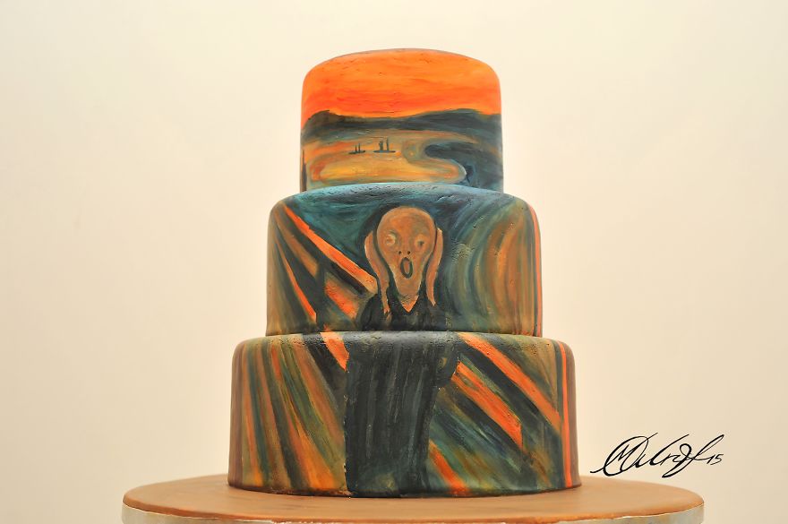 роспись тортов, рисунки на тортах-3