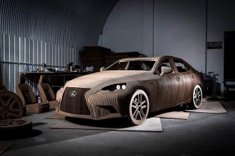 Лексус решил удивить мир и построил автомобиль из картона