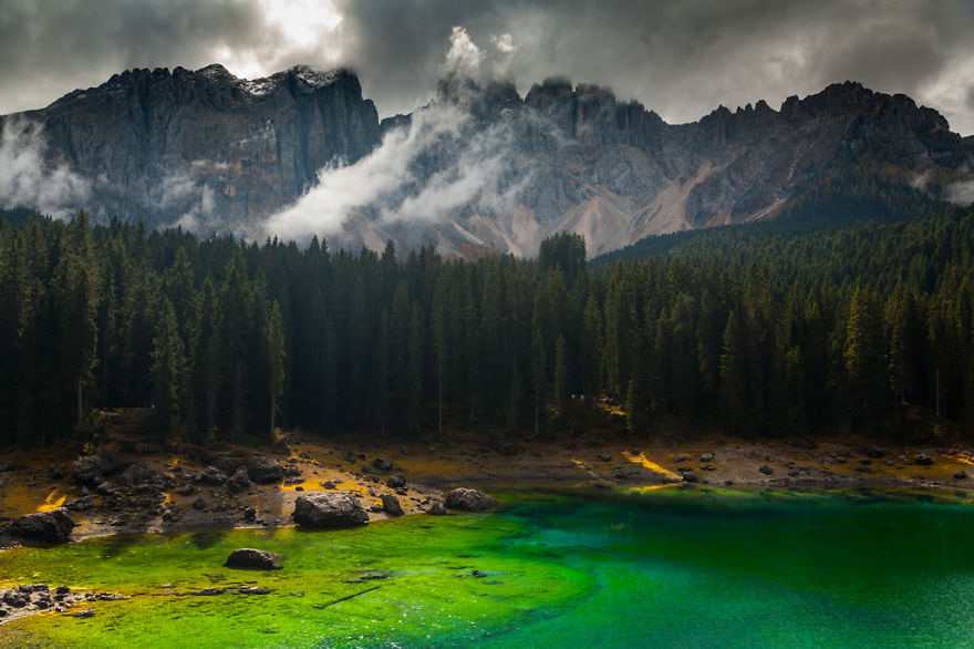 горы Доломиты в Италии, фотография, пейзаж, осень-2