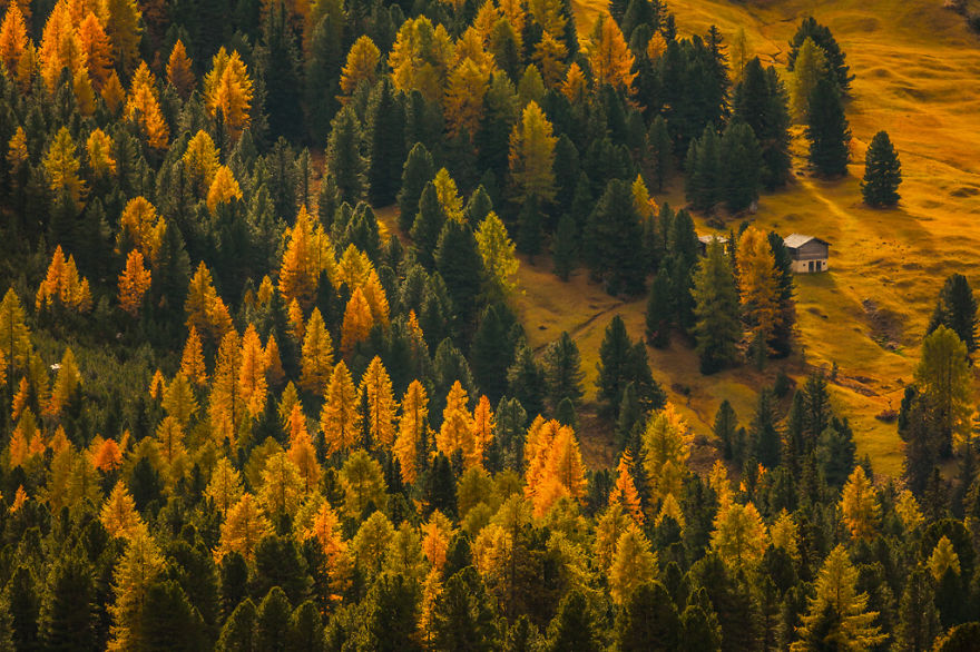 горы Доломиты в Италии, фотография, пейзаж, осень-3