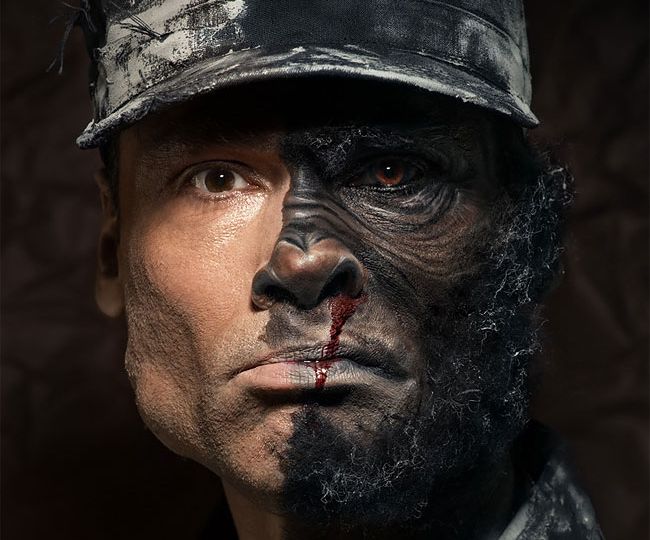 Анимализм в портретах людей в военной форме