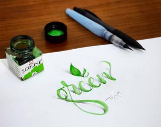 Авторские шрифты и каллиграфия в 3D