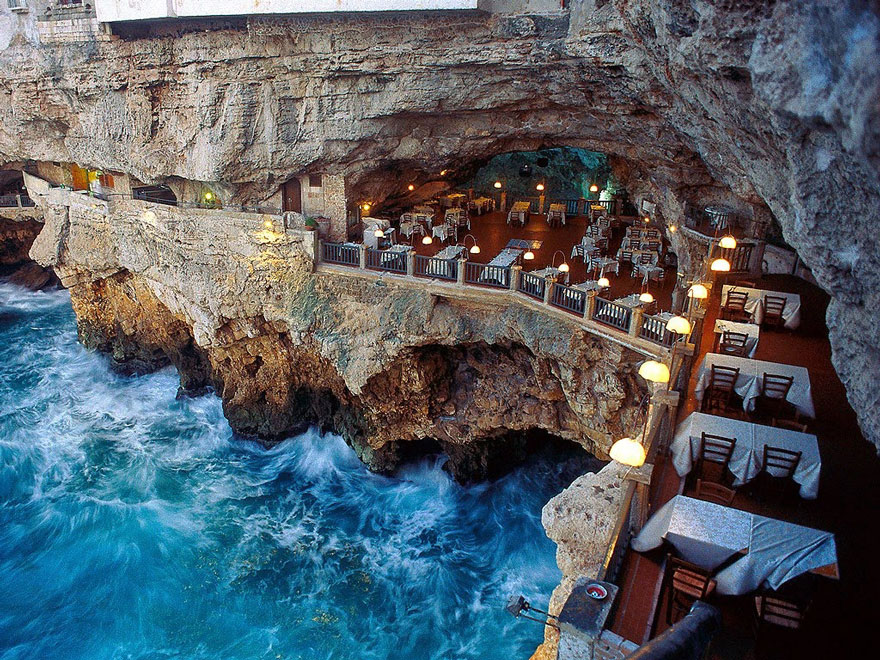 ресторан пещера, лучшие итальянские рестораны, ресторан скала, фото № 10
