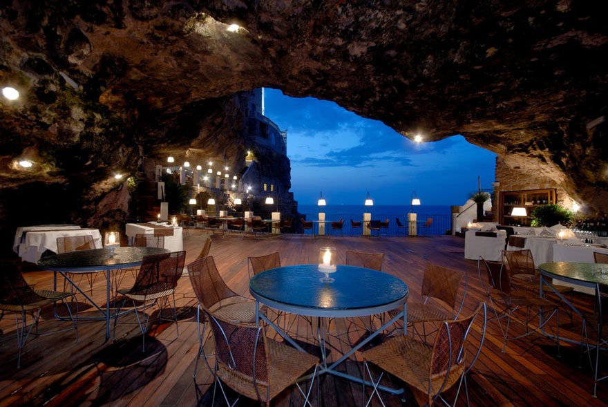 ресторан пещера, лучшие итальянские рестораны, ресторан скала, фото № 8