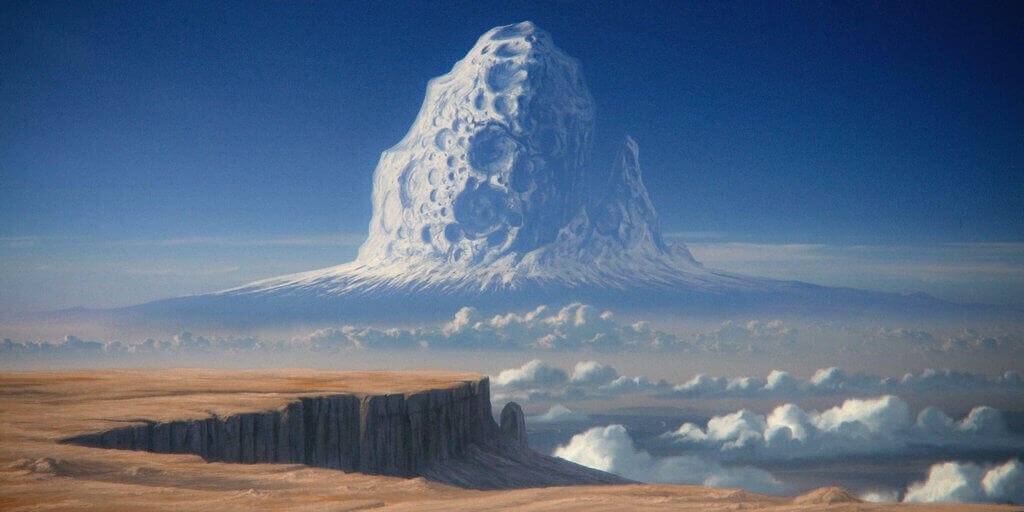 Гора, образованная астероидом