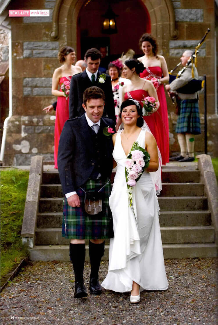 Шотландия свадебный наряд