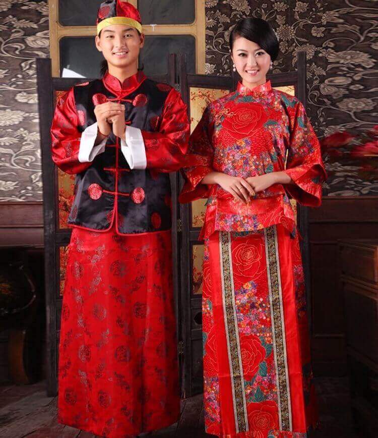 Китай свадебный наряд