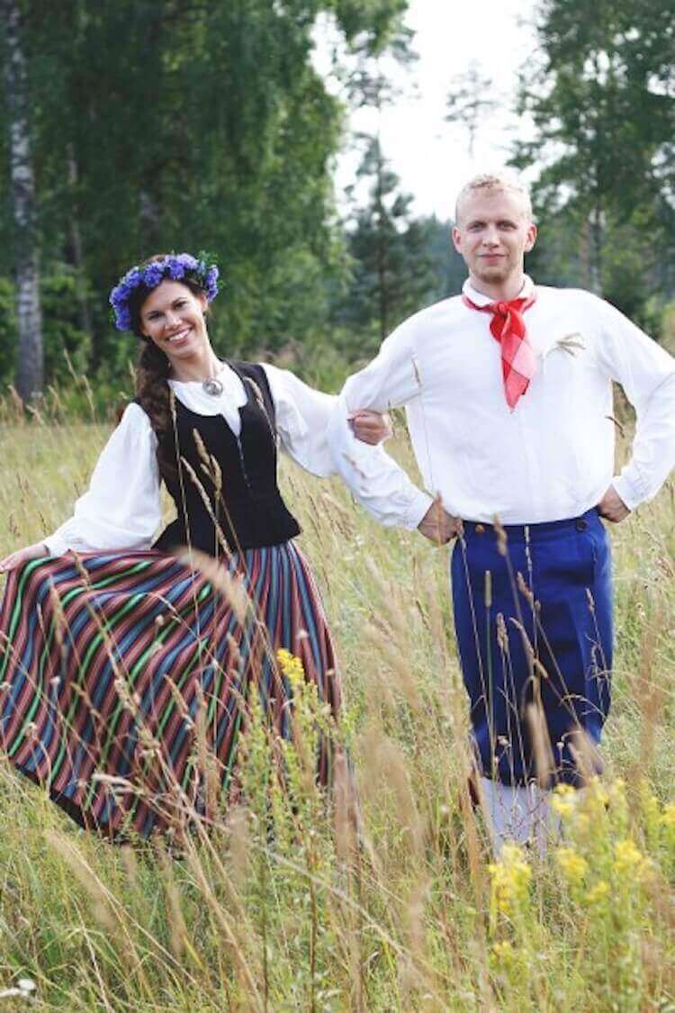 Эстония свадебный наряд