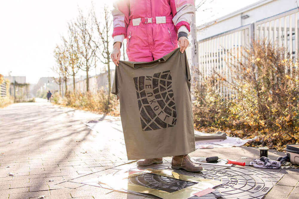 новый дизайн одежды - принты объектов с городских улиц Берлина 