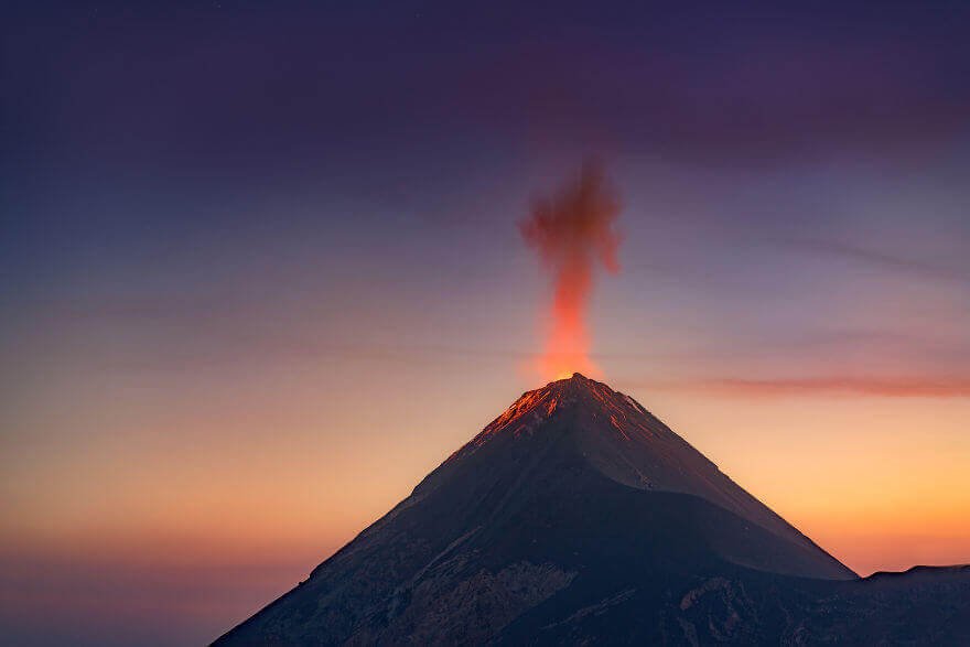 извержение вулкана 