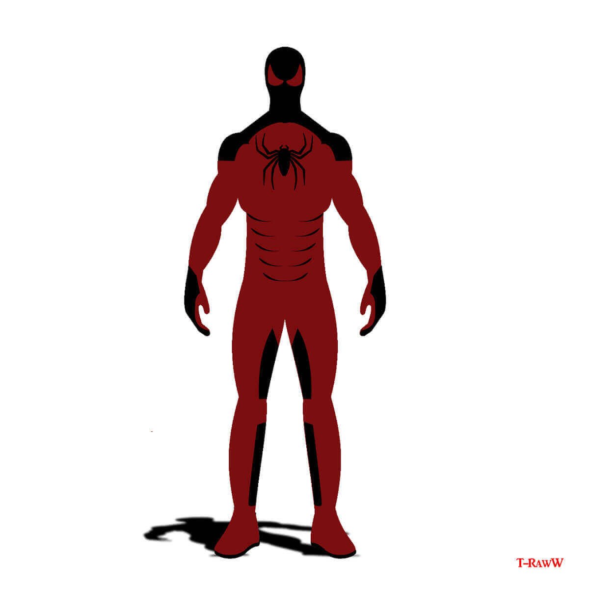 красно-черный вариант одеяния супергероя