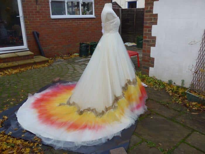 Оригинальное свадебное платье своими руками