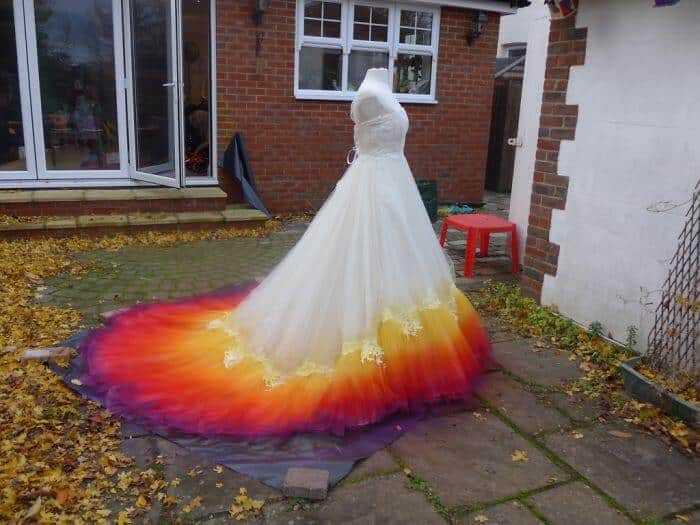 Оригинальное свадебное платье своими руками