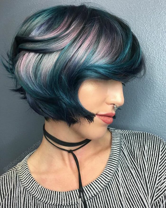 Радужный градиент – новый тренд окрашивания волос