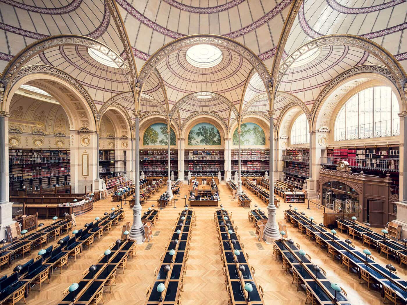 Национальная библиотека Франции, зал Лабруста, Париж, 1868