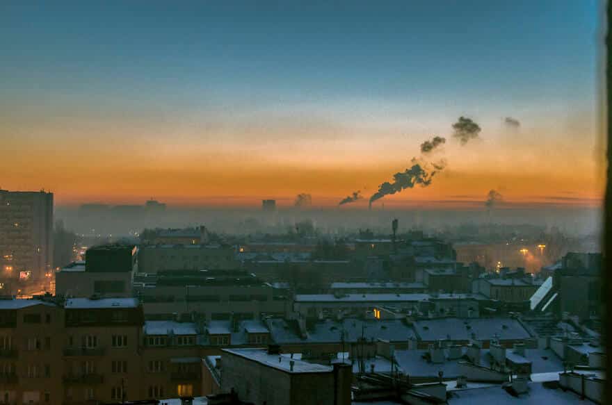 красивые фотографии Варшавы с обыкновенного балкона 
