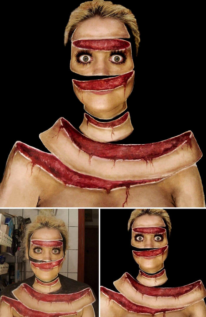 Боди-арт скрученное лицо, фото 5