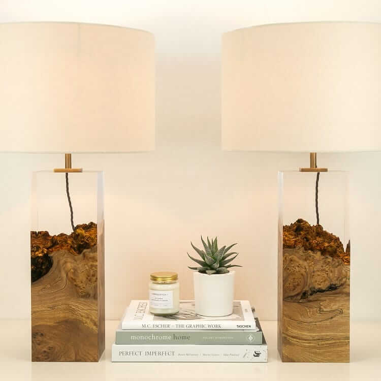 оригинальная лампа в спальне - Дерево в стекле, фото 2