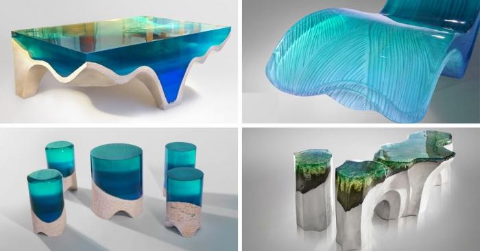 Новая каменно-акриловая стеклянная мебель приносит красоту природы в интерьер помещения
