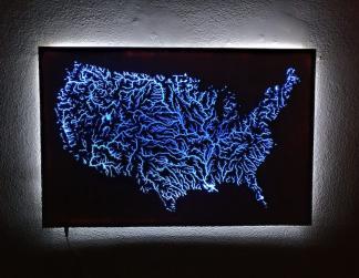 Иллюминационная карта водных путей США