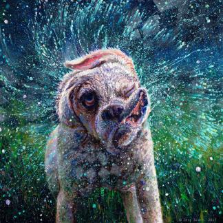 «Shakin’ Dogs» — новая коллекция «пальчиковых» картин от Айрис Скотт