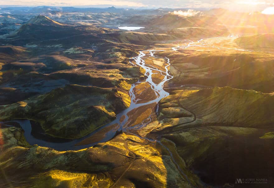 потрясающие виды Исландии, фото с дрона 1