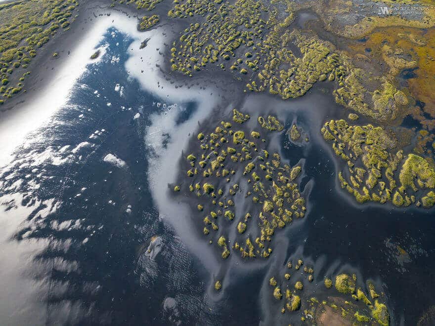 потрясающие виды Исландии, фото с дрона 10
