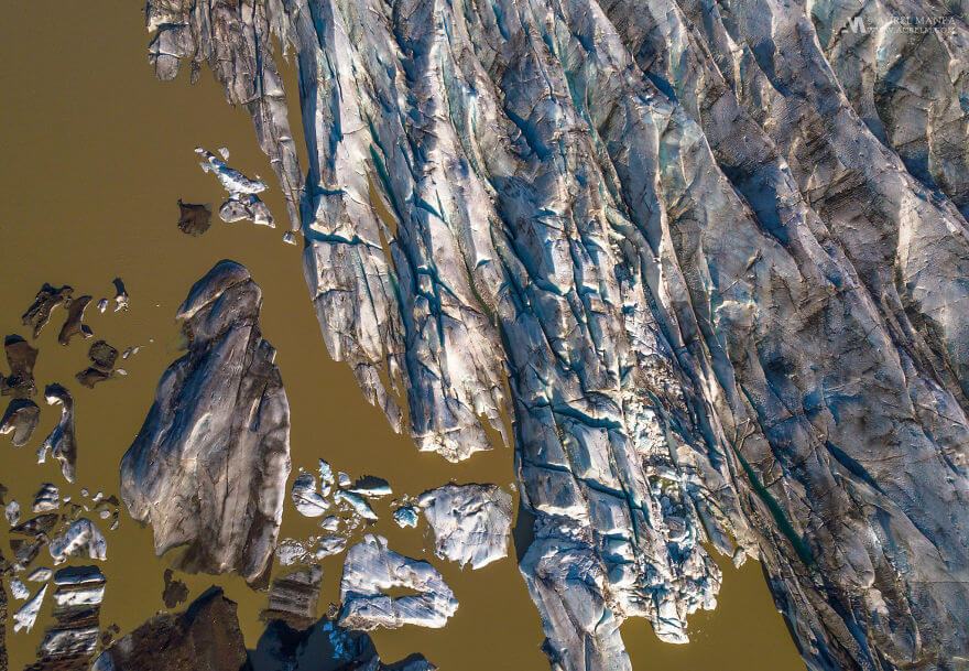 потрясающие виды Исландии, фото с дрона 15