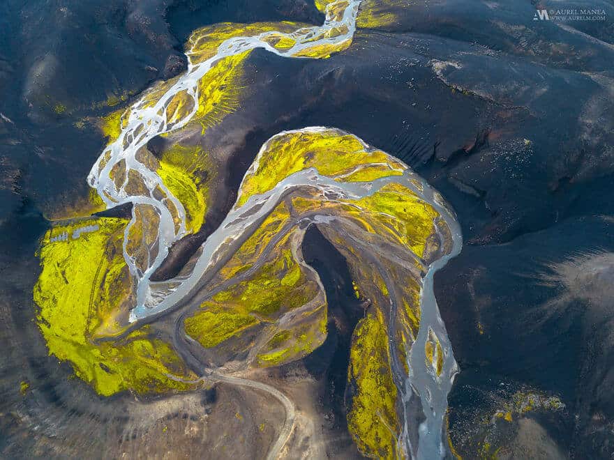 потрясающие виды Исландии, фото с дрона 6
