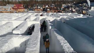 Самый большой в мире лабиринт из снега, фото 3