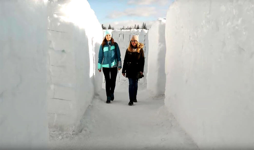 Самый большой в мире лабиринт из снега, фото 7