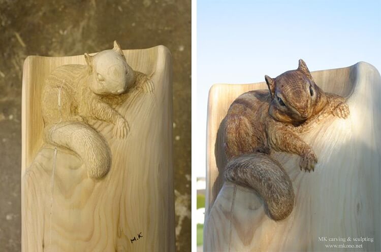 Скульптуры животных из дерева, фото 2
