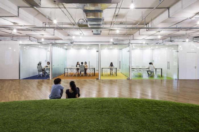 Зелёные офисы имитируют парковые зоны, чтобы повысить продуктивность сотрудников